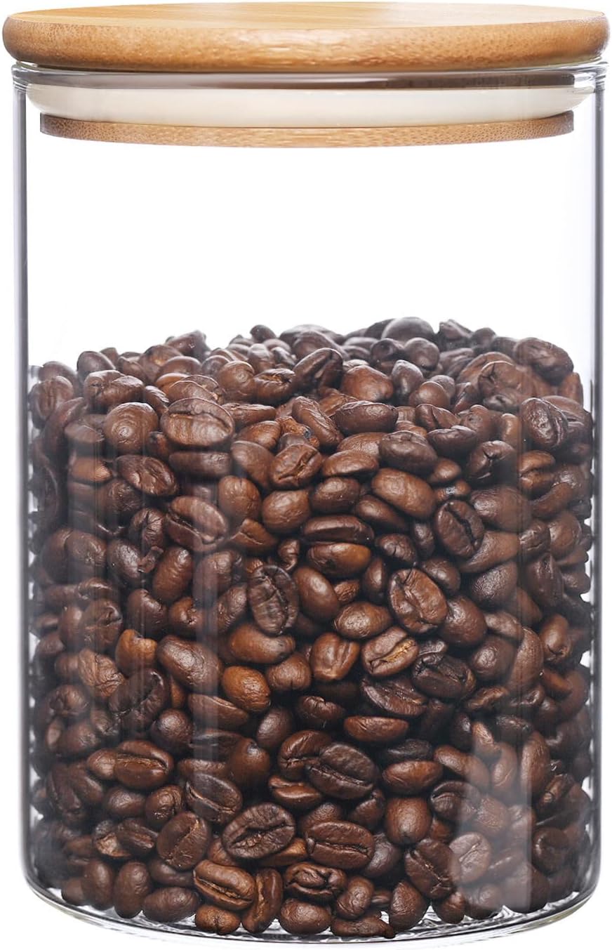 Coffee Tea Containers - umieo Glass Food Storage Containers with