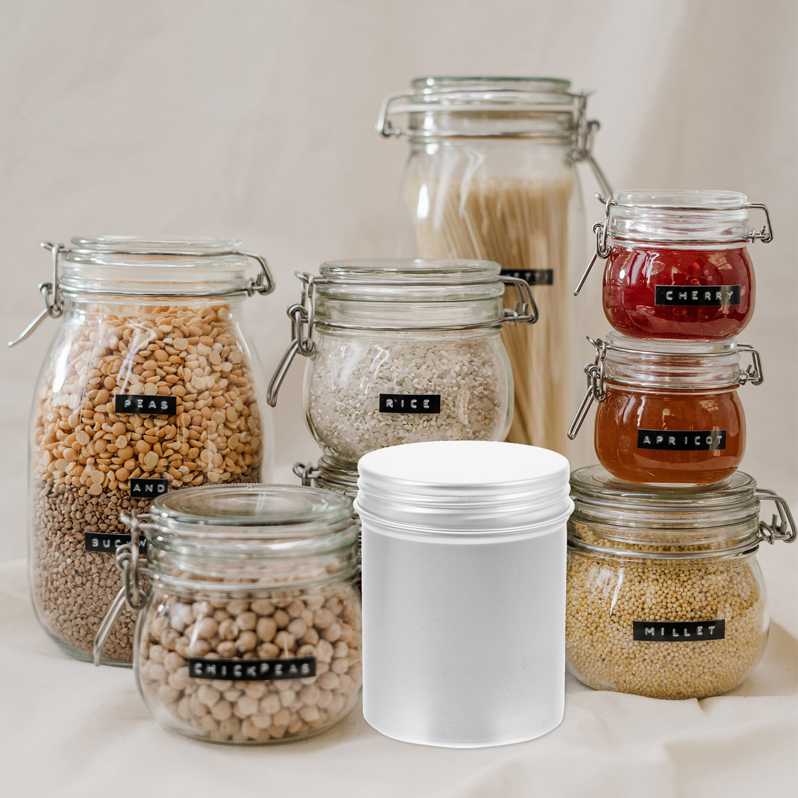 Coffee Tea Containers - 4Pcs Aluminum Mini Storage Can Multi-Use