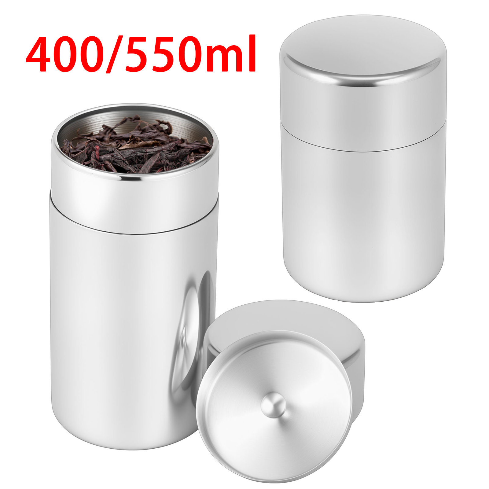 Coffee Tea Bean Leaf - Stainless Steel Tea Leaf Tins Canisters