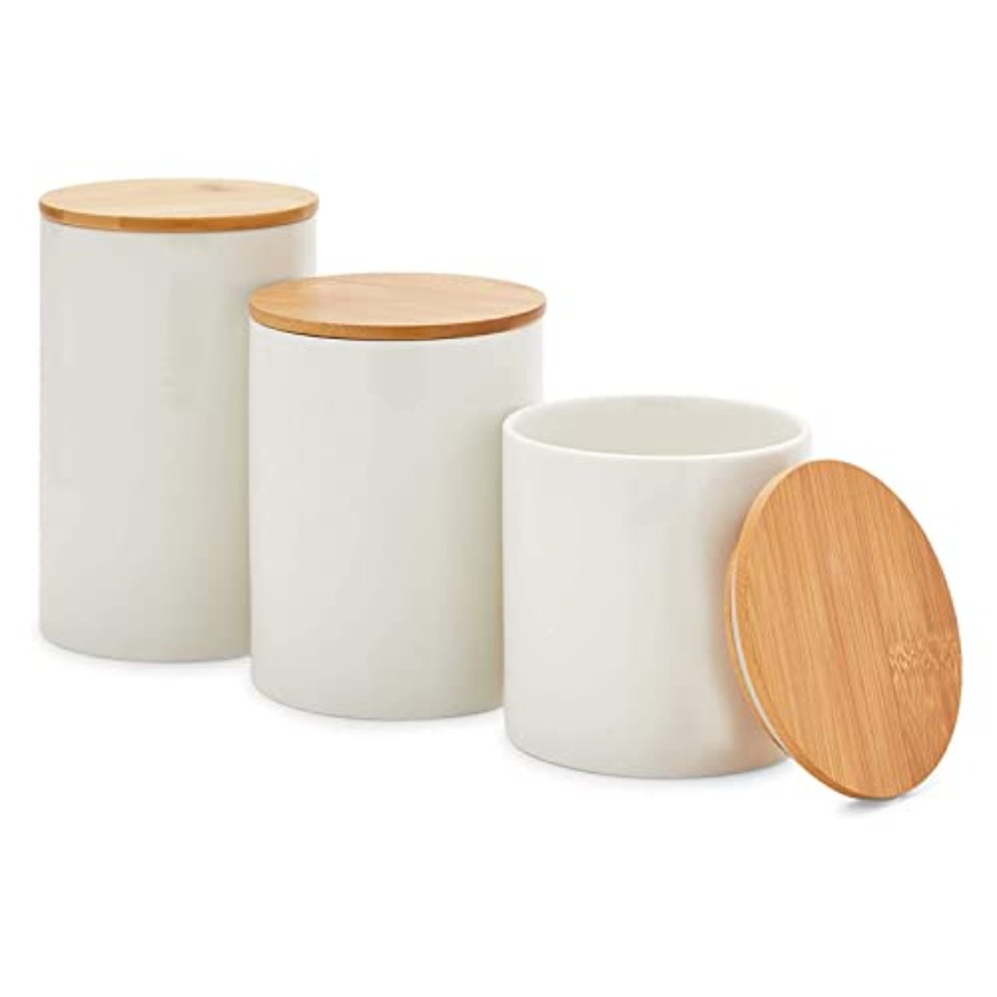 Coffee Tea Containers - Ceramic Canisters - Coffee Canisters with