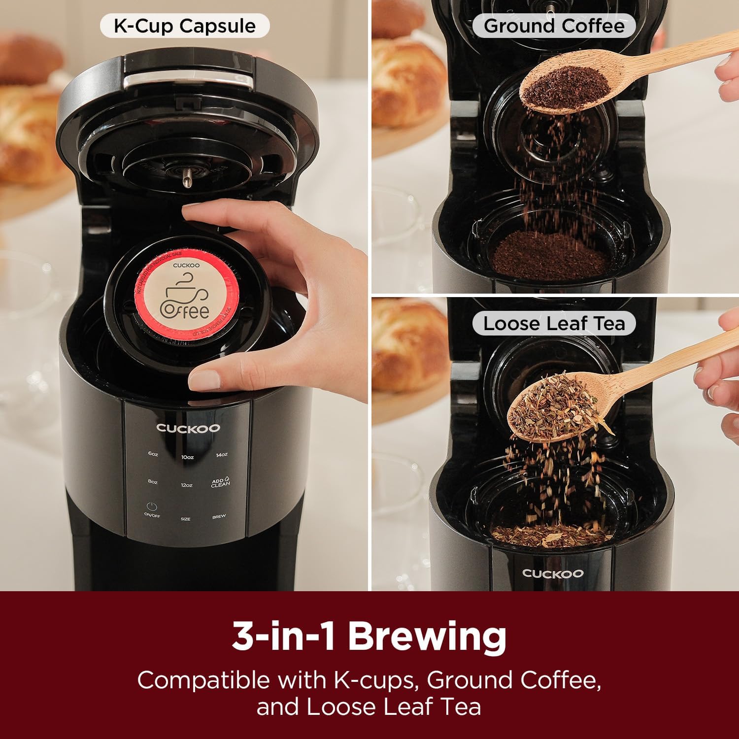 Single Serve Coffee Maker for  - Coffee Tea Bean Leaf ulasan dan harga