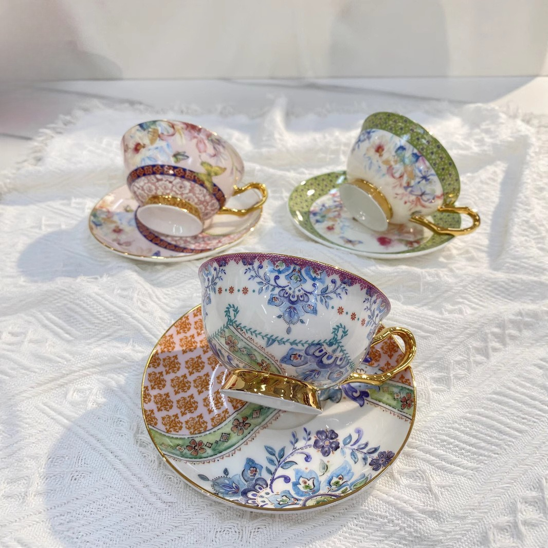 Classical Porcelain Cup&saucer - Water Tea And Coffee ulasan dan harga