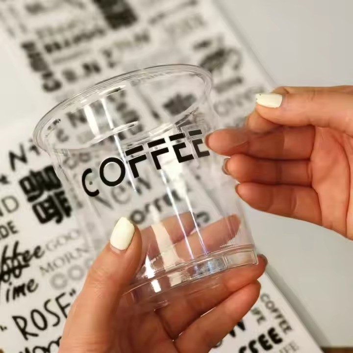 3D custom color UV transfer st - Coffee Tea Name ulasan dan harga