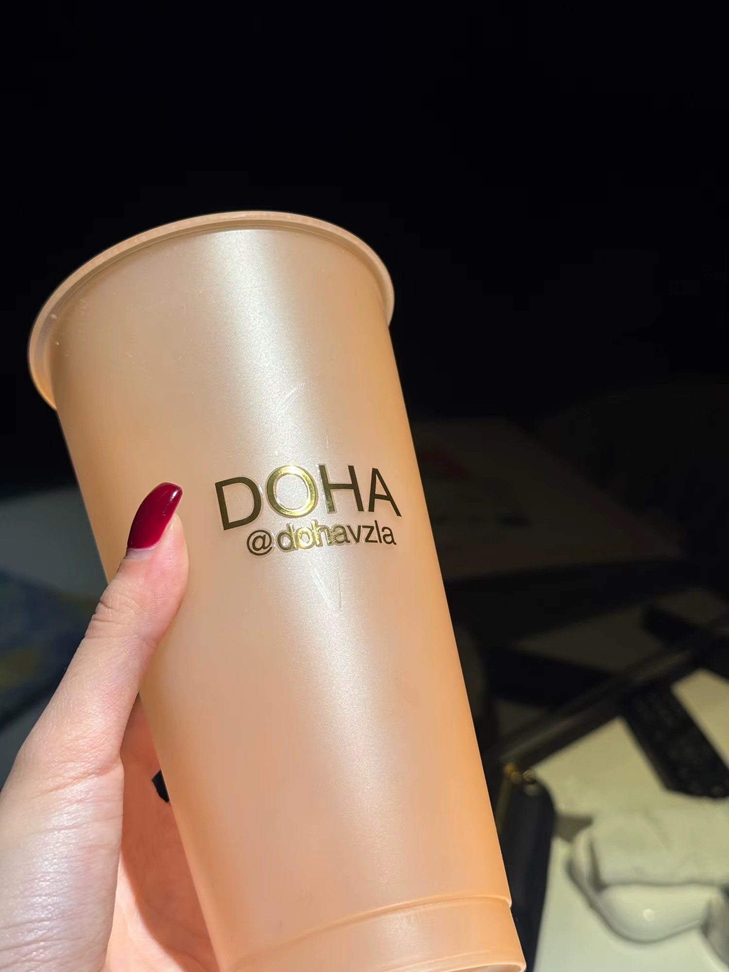 3D custom color UV transfer st - Coffee Tea Name ulasan dan harga