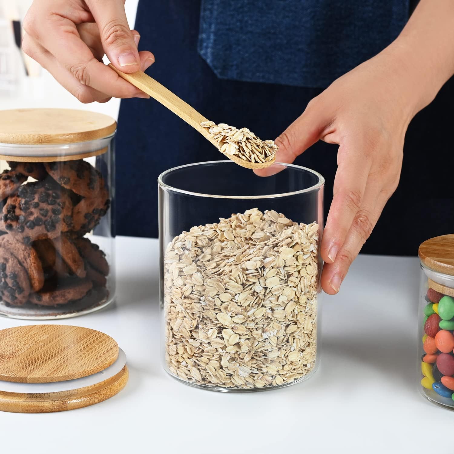 umieo Glass Food Storage Conta - Coffee Tea Containers ulasan dan harga