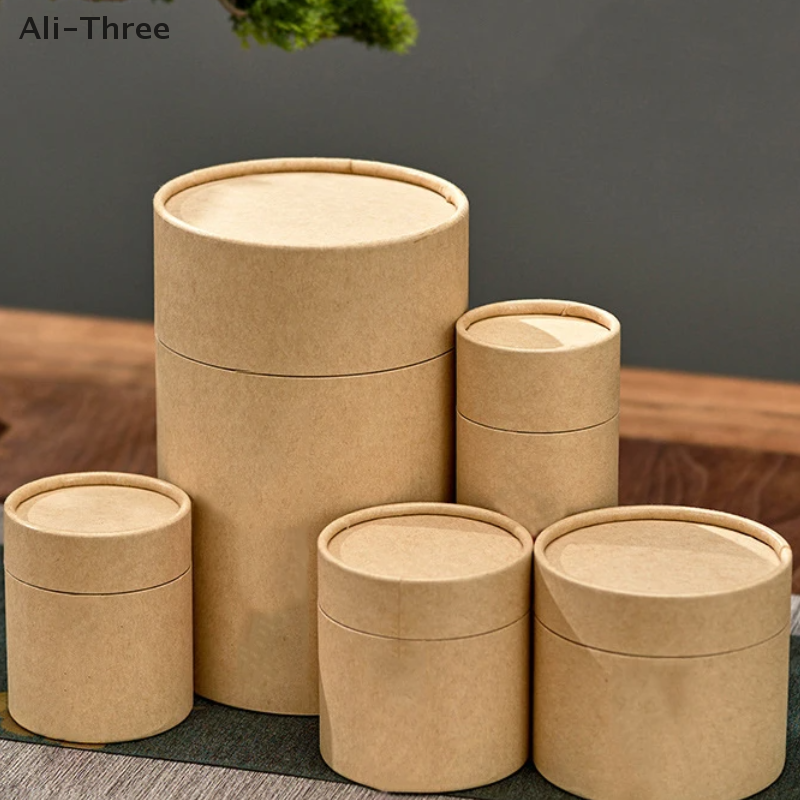 1PCS Kraft Paperboard Tubes Ro - Coffee Tea Containers ulasan dan harga