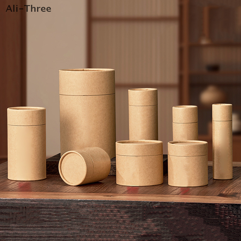 1PCS Kraft Paperboard Tubes Ro - Coffee Tea Containers ulasan dan harga