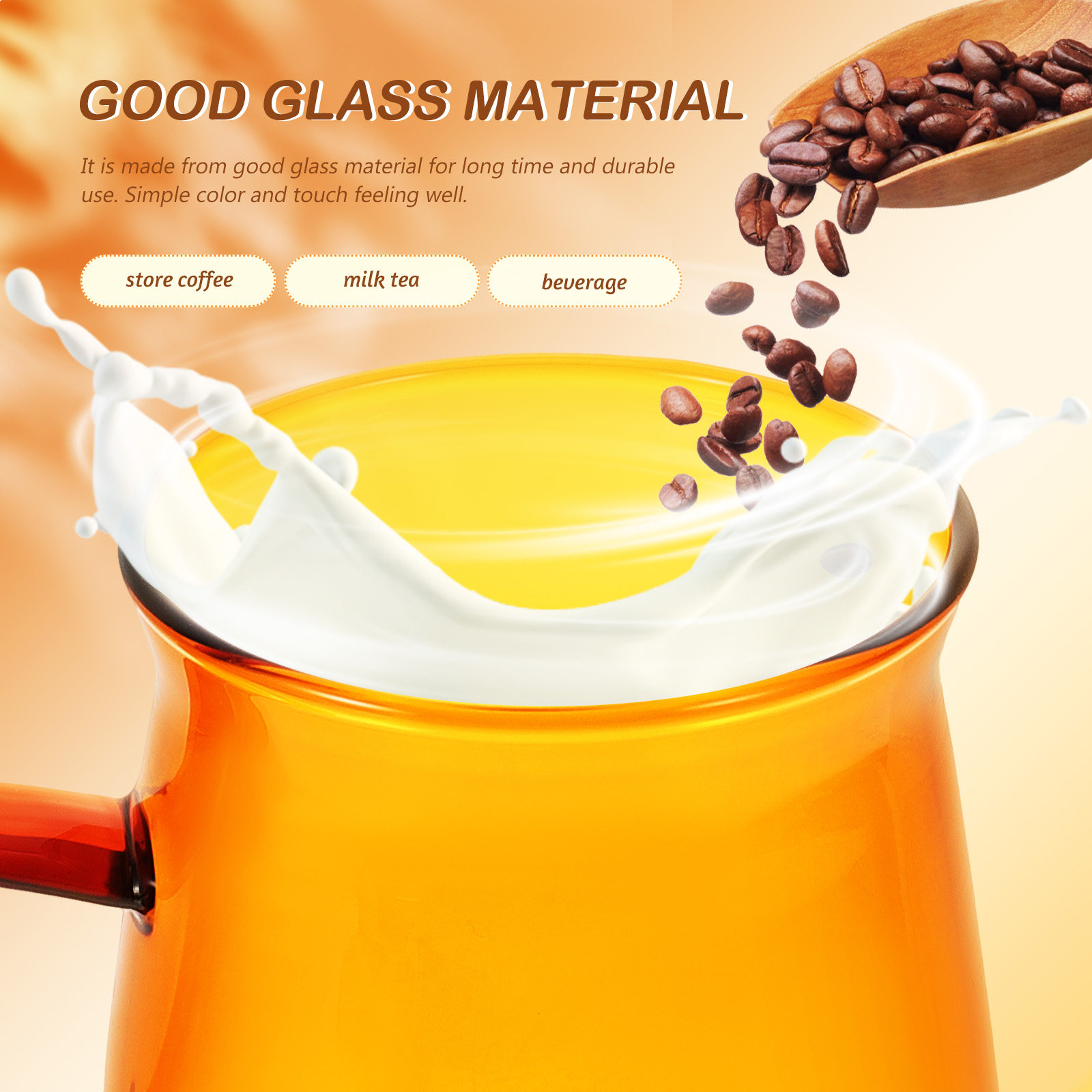 1Set Glass Coffee Cup and Sauc - Water Tea And Coffee ulasan dan harga
