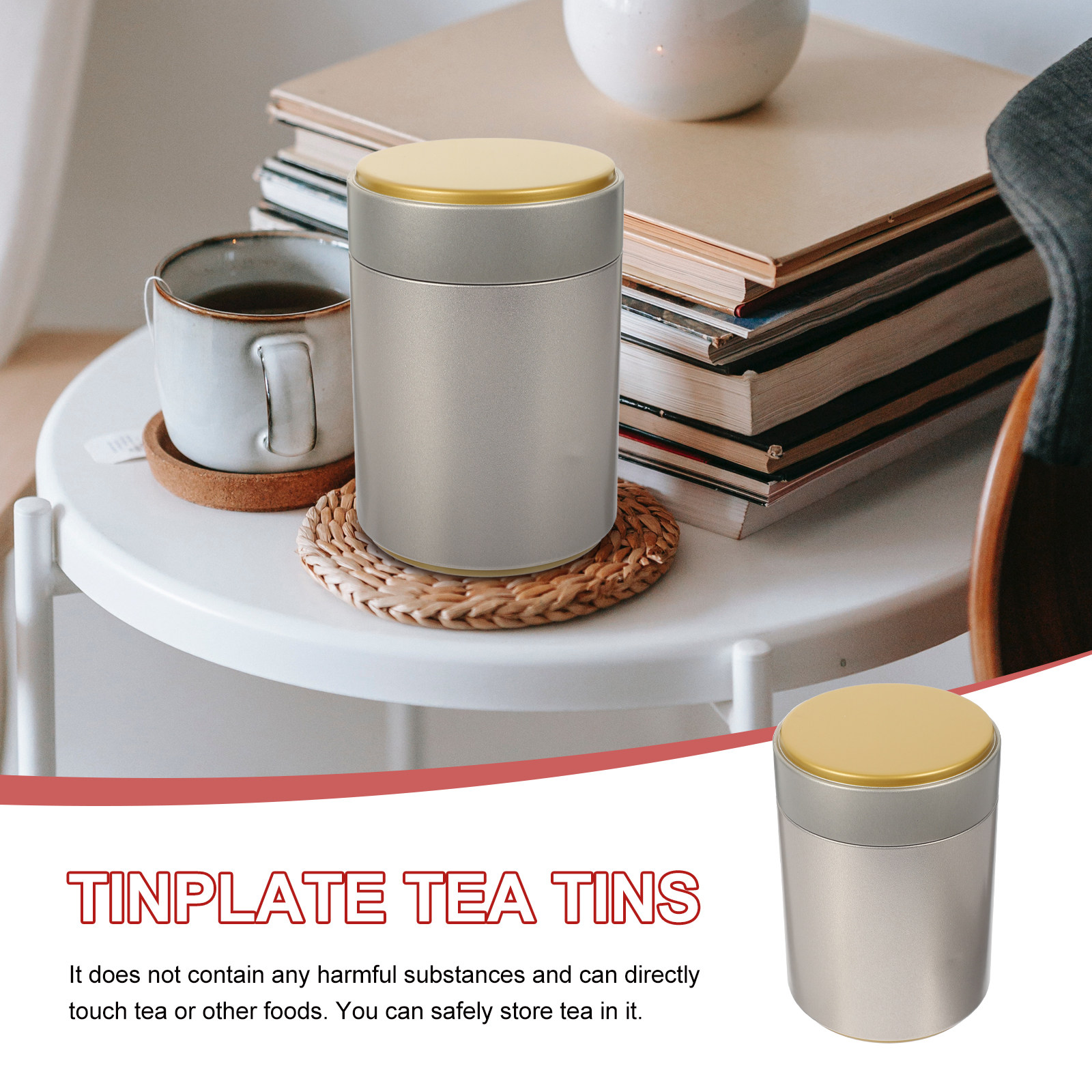 Decorative Tea Canister Airtig - Coffee Tea Bean Leaf ulasan dan harga