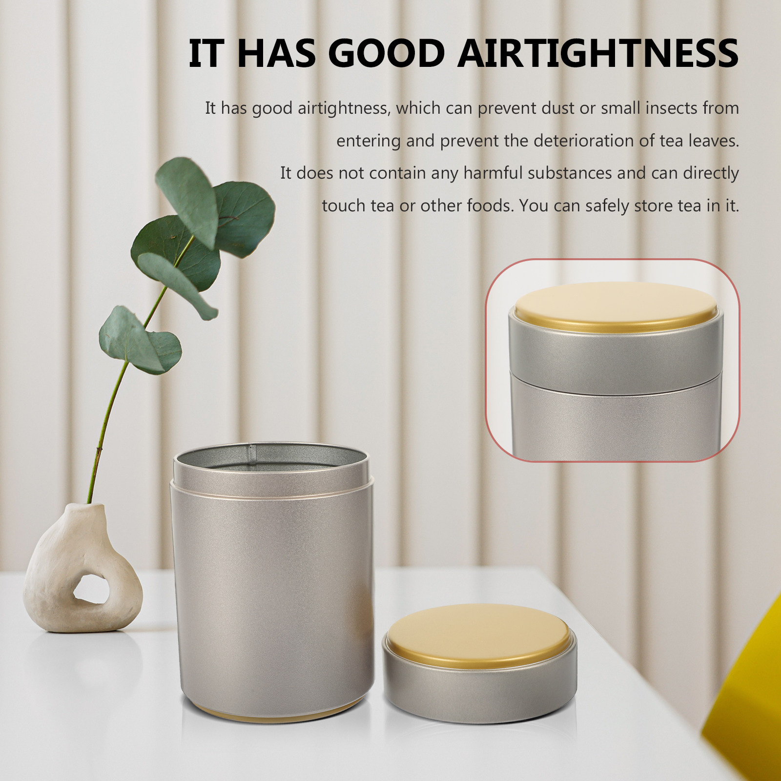 Decorative Tea Canister Airtig - Coffee Tea Bean Leaf ulasan dan harga