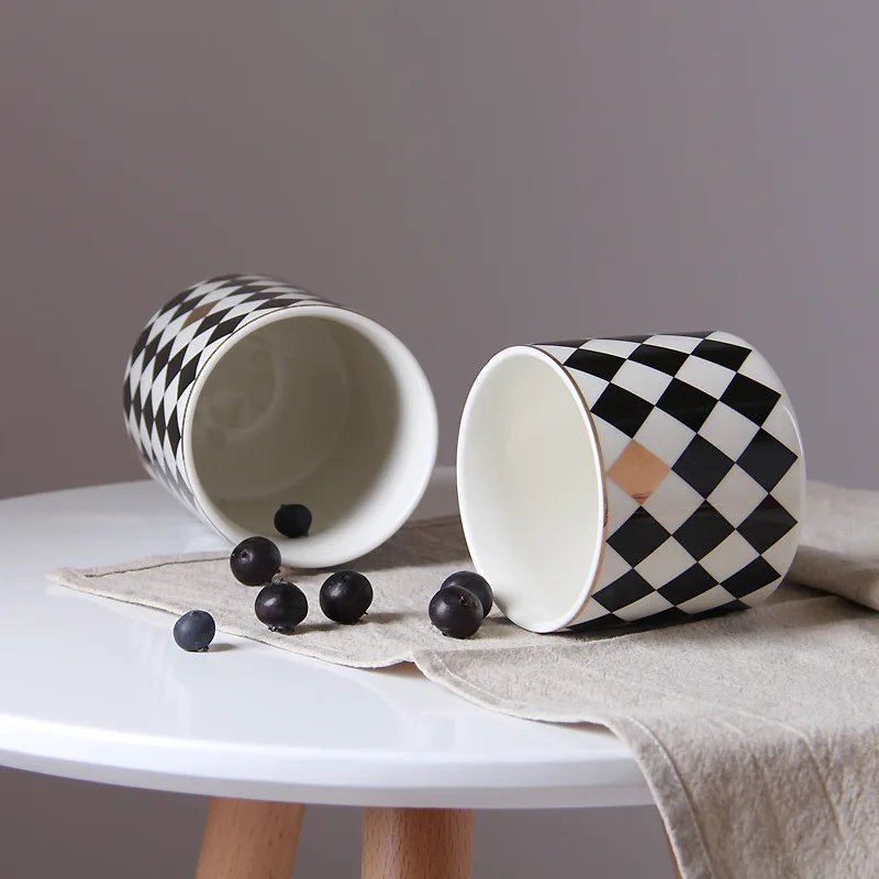 Household Ceramic Sealed Tank  - Coffee Tea Drawer Organizer ulasan dan harga