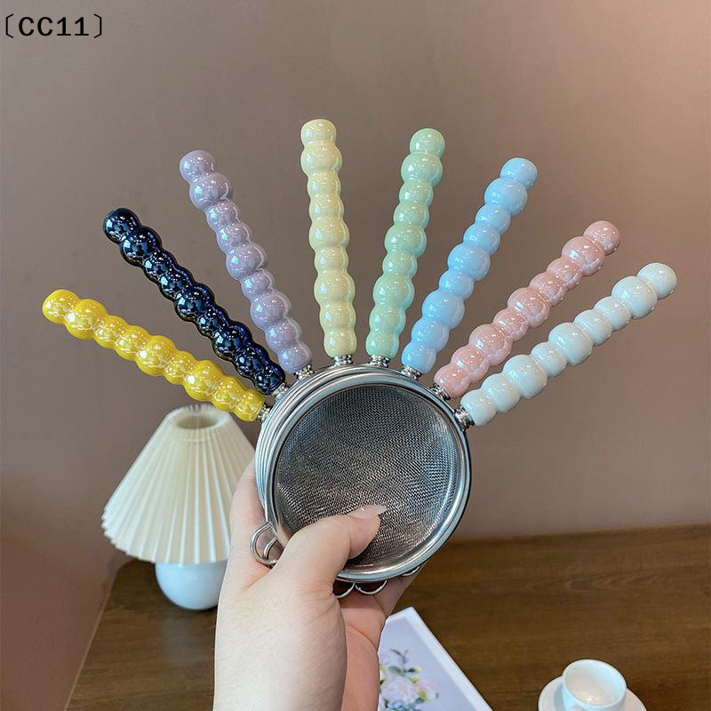 Tea Strainer With Pearl Cerami - Coffee Leaves Tea ulasan dan harga