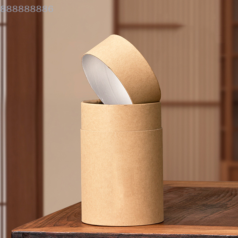 1PCS round Kraft Paperboard Tu - Coffee Tea Containers ulasan dan harga