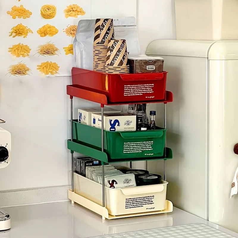 2/3Layer Tea Bag Storage Box O - Coffee Tea Drawer Organizer ulasan dan harga
