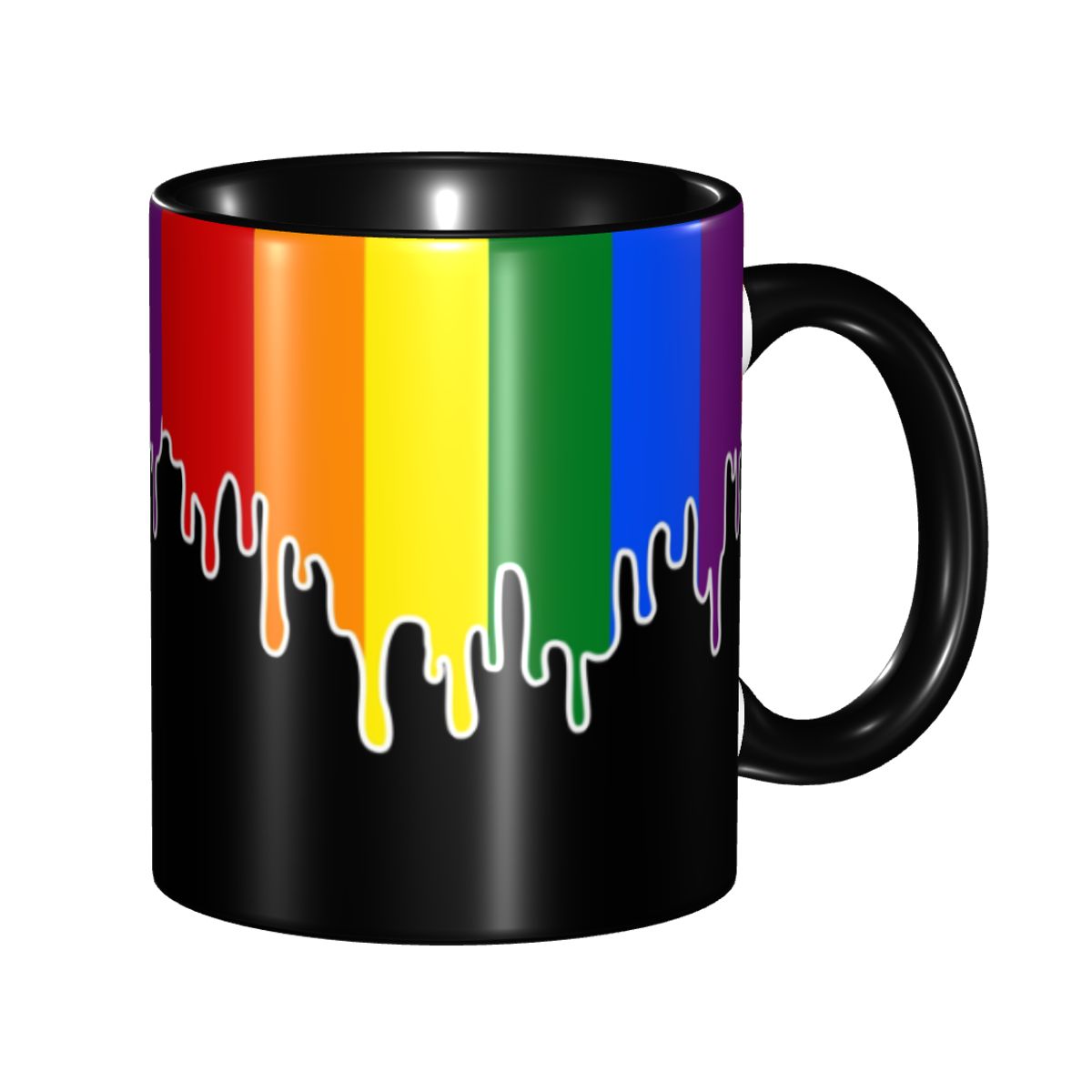 Custom Gay Pride Flag Drip Des - Water Tea And Coffee ulasan dan harga
