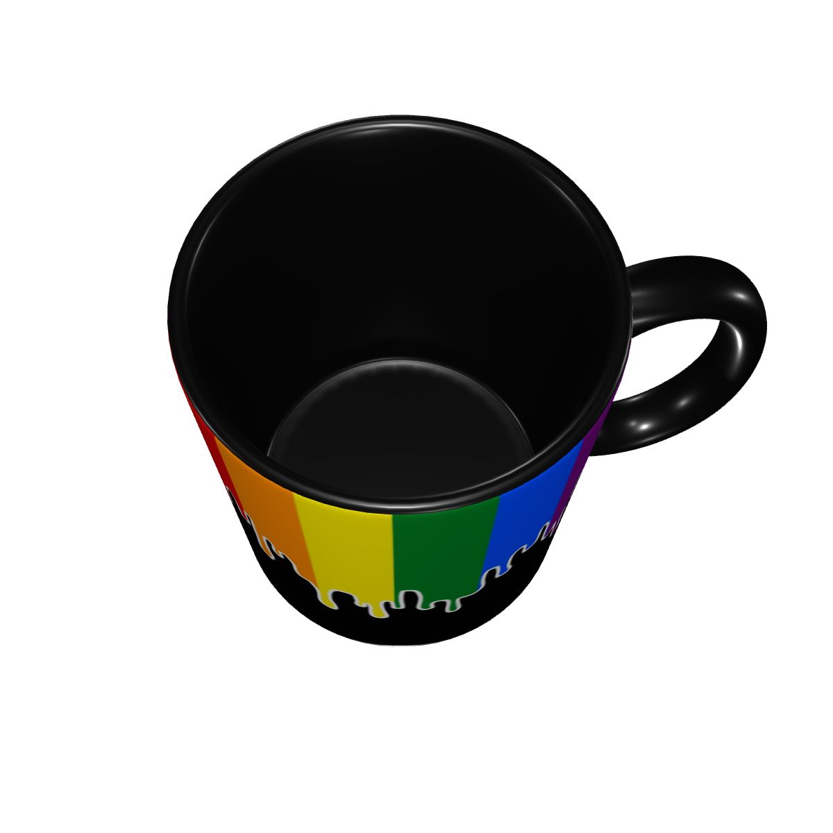 Custom Gay Pride Flag Drip Des - Water Tea And Coffee ulasan dan harga