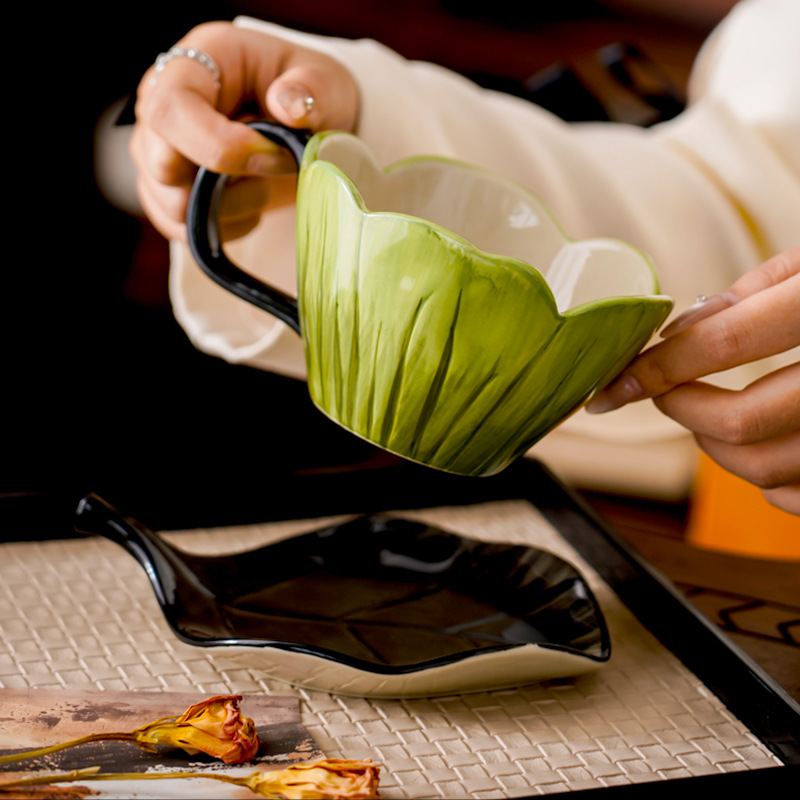 Irregular Hand-painted Coffee  - Coffee Leaves Tea ulasan dan harga