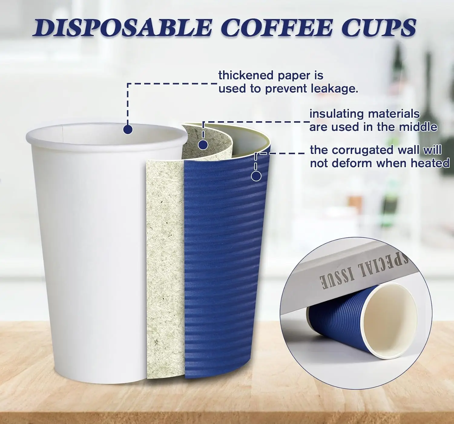 80 Pack 16 oz Disposable Insul - Coffee Tea Paper Cups ulasan dan harga