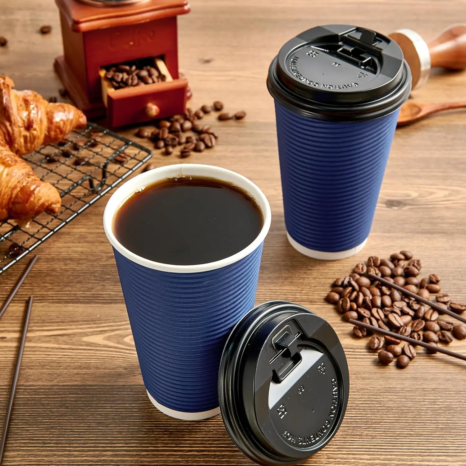 80 Pack 16 oz Disposable Insul - Coffee Tea Paper Cups ulasan dan harga