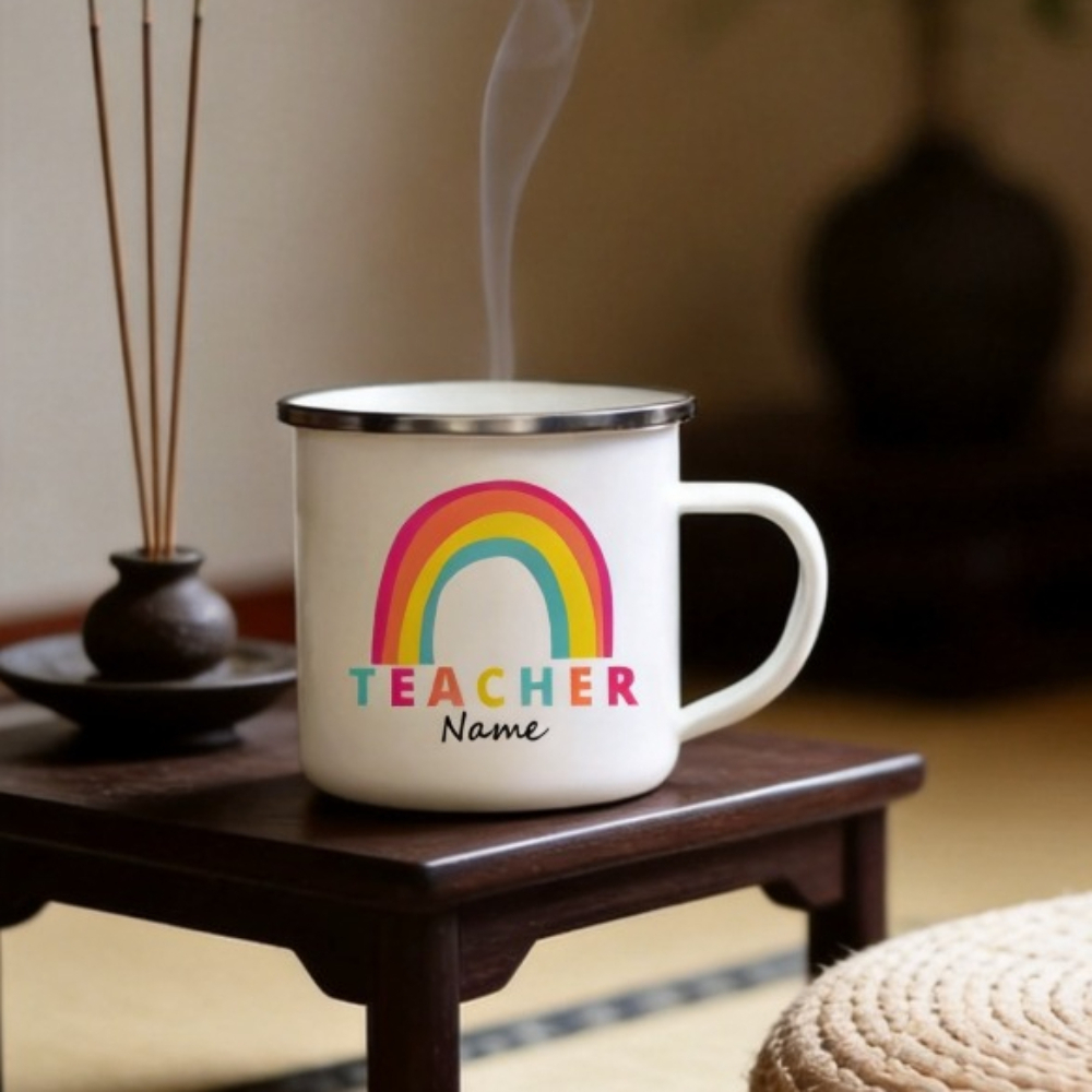 Personalized Custom Rainbow Wi - Coffee Tea Name ulasan dan harga