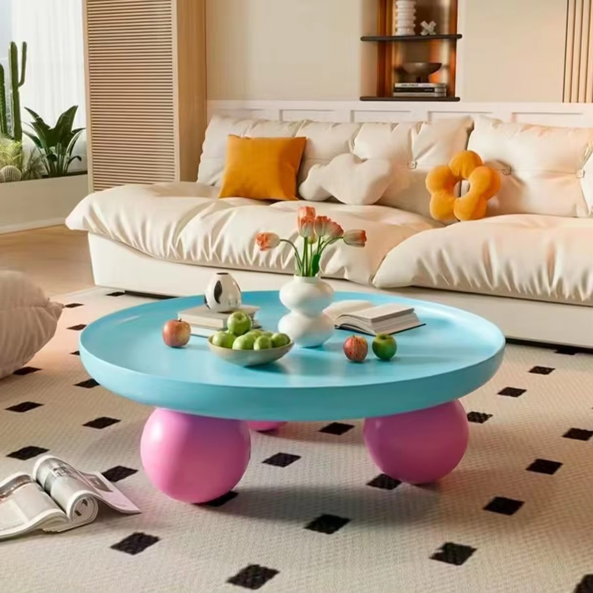 Coffee Tables Colorful Metal T - Coffee Tea Lounge ulasan dan harga