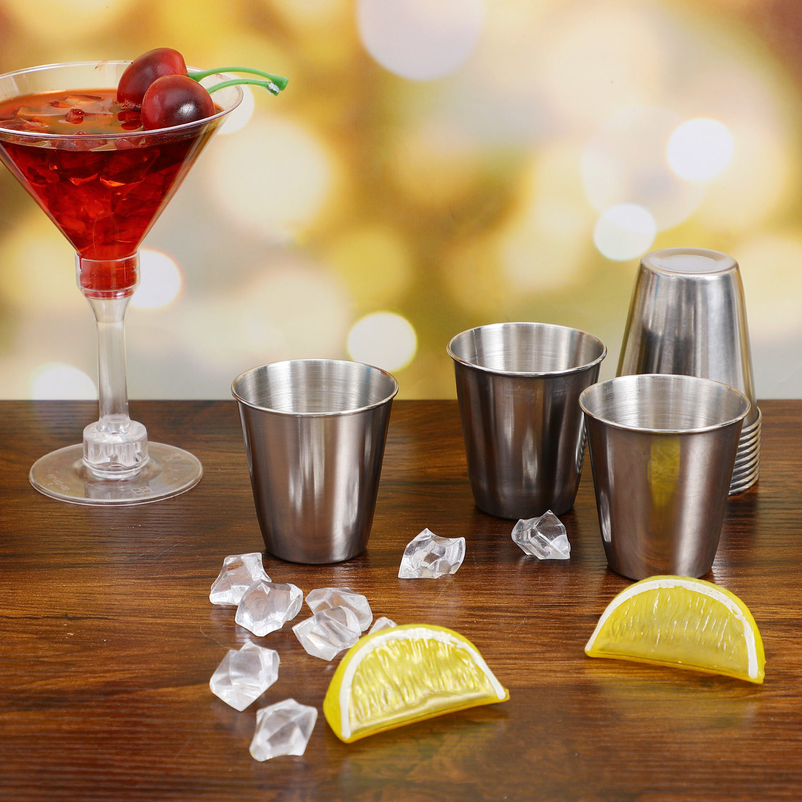 12Pcs Stainless Steel Shot Cup - Coffee Tea Vodka ulasan dan harga
