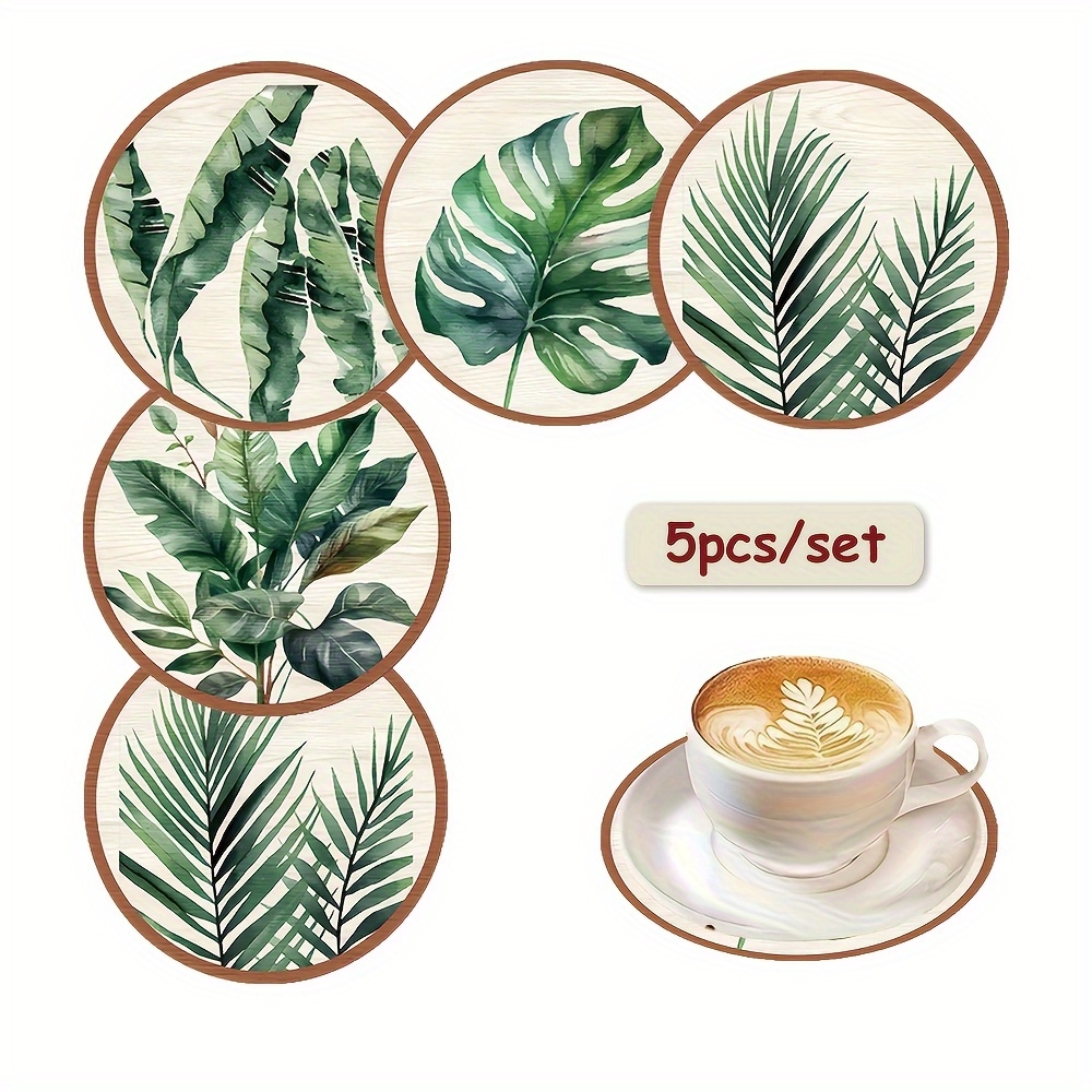 2D Flat 5pcs Tropical Plant gr - Coffee Leaves Tea ulasan dan harga