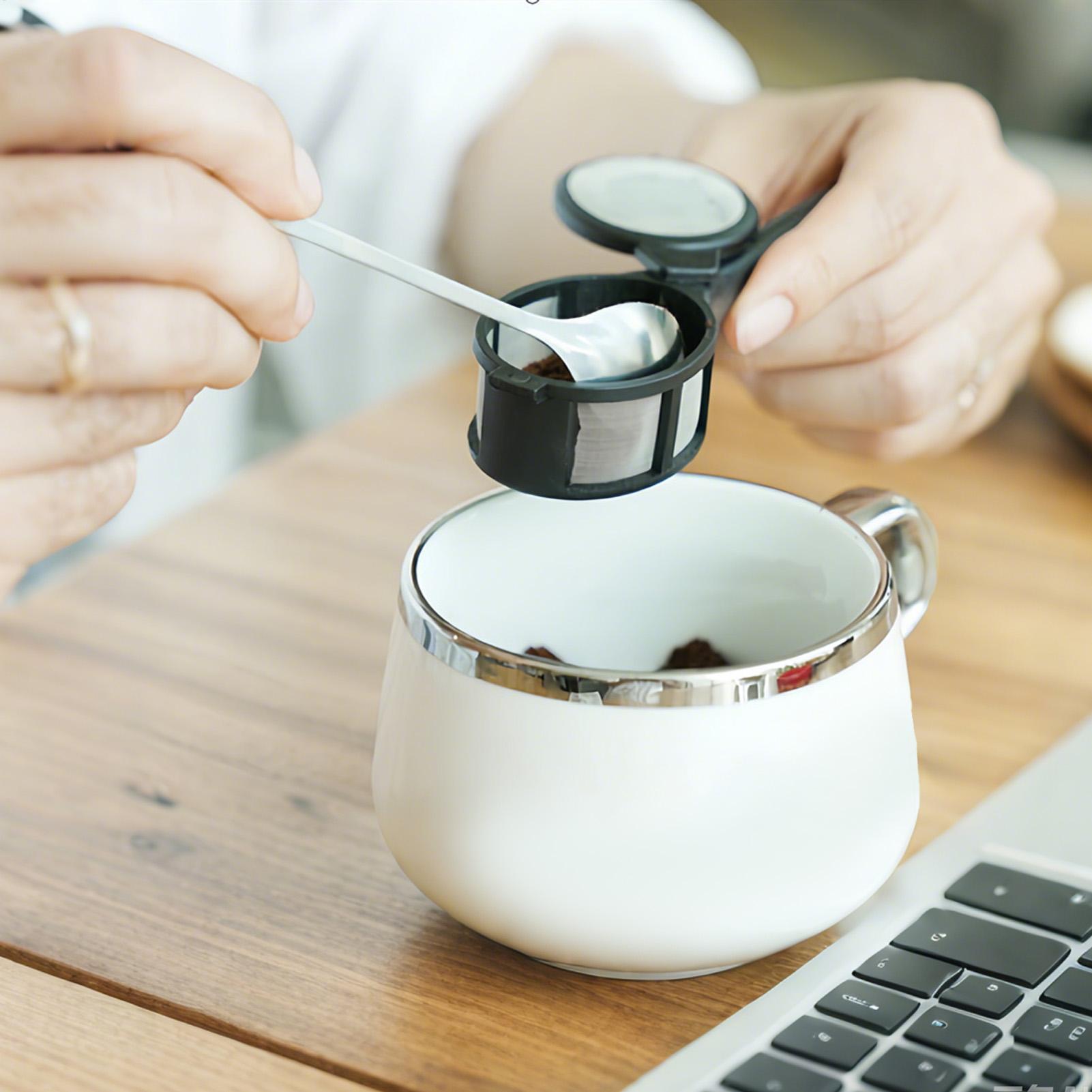 Coffee Filter Mesh Spoon Reusa - Coffee Leaves Tea ulasan dan harga