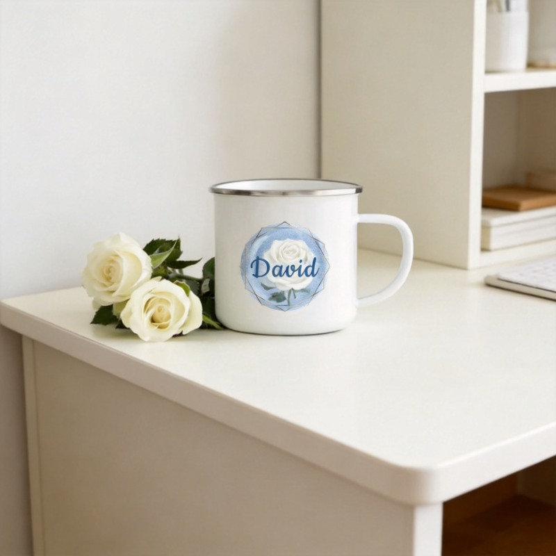 Personalized Geometry Custom N - Coffee Tea Name ulasan dan harga