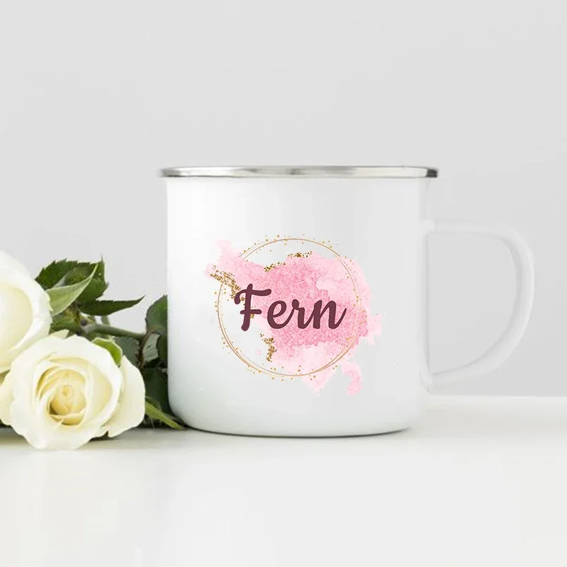 Personalized Geometry Custom N - Coffee Tea Name ulasan dan harga