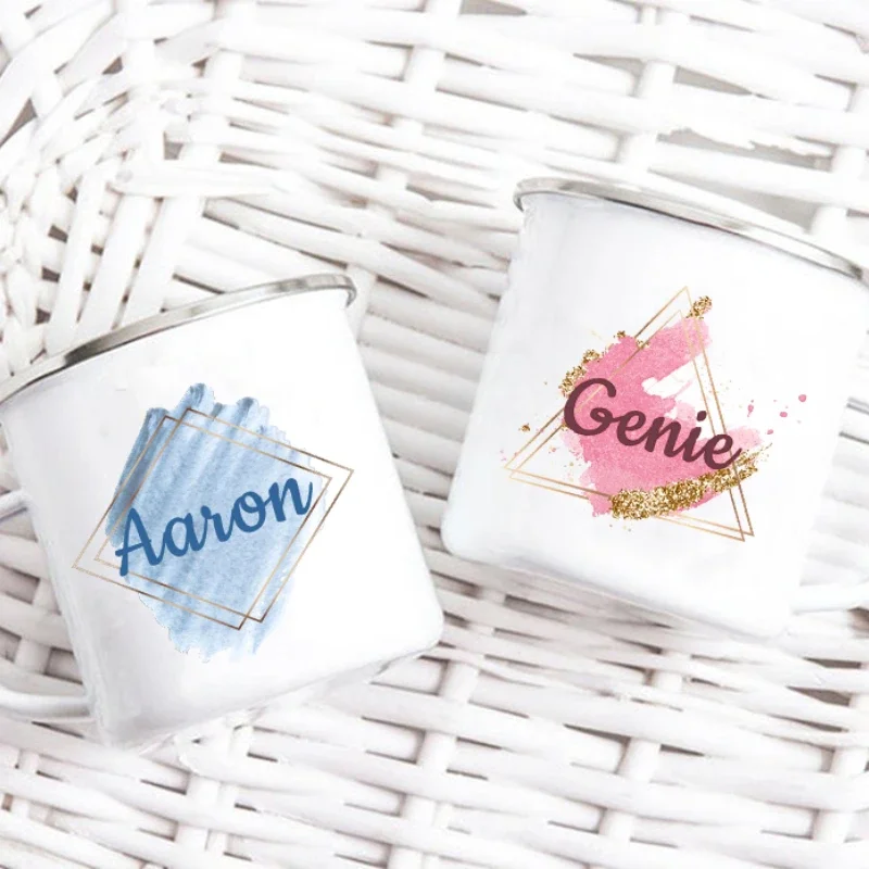 Personalized Geometry Custom N - Coffee Tea Name ulasan dan harga