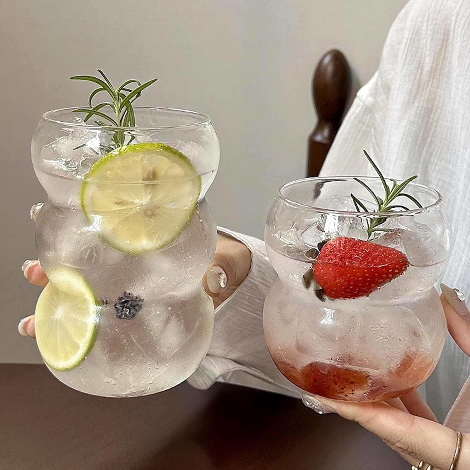 Ribbed Glass Water Tumbler, Wa - Water Tea And Coffee ulasan dan harga