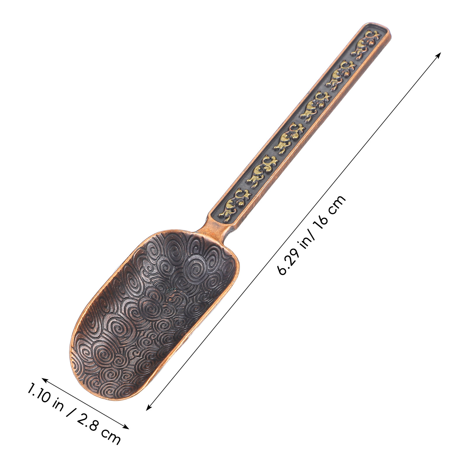Copper Zinc Retro Loose Leaf T - Coffee Tea Bean Leaf ulasan dan harga