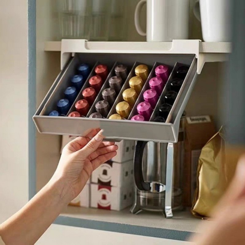 Capsule Coffee Tea Bag Storage - Coffee Tea Drawer Organizer ulasan dan harga