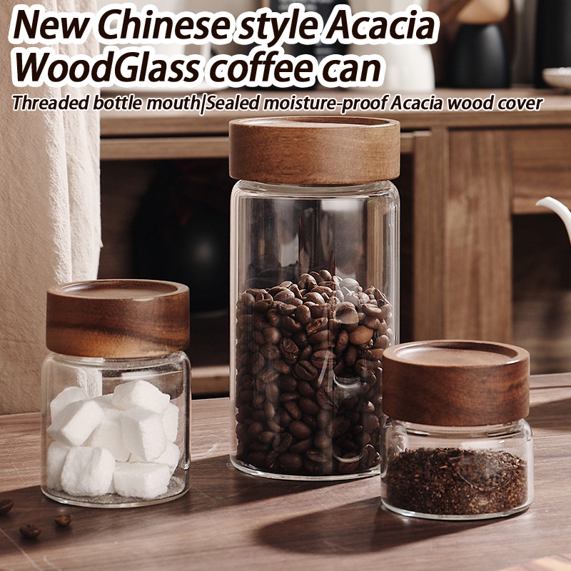Glass Sealed Storage Jar With  - Coffee Tea Containers ulasan dan harga