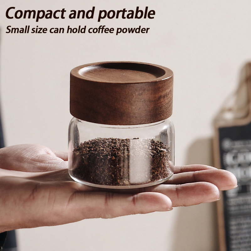 Glass Sealed Storage Jar With  - Coffee Tea Containers ulasan dan harga