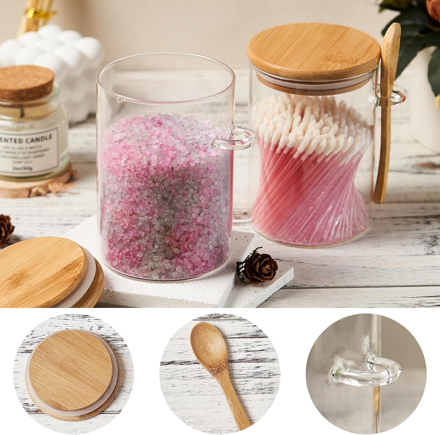 2 Pack 15oz Glass Sugar Contai - Coffee Tea Containers ulasan dan harga
