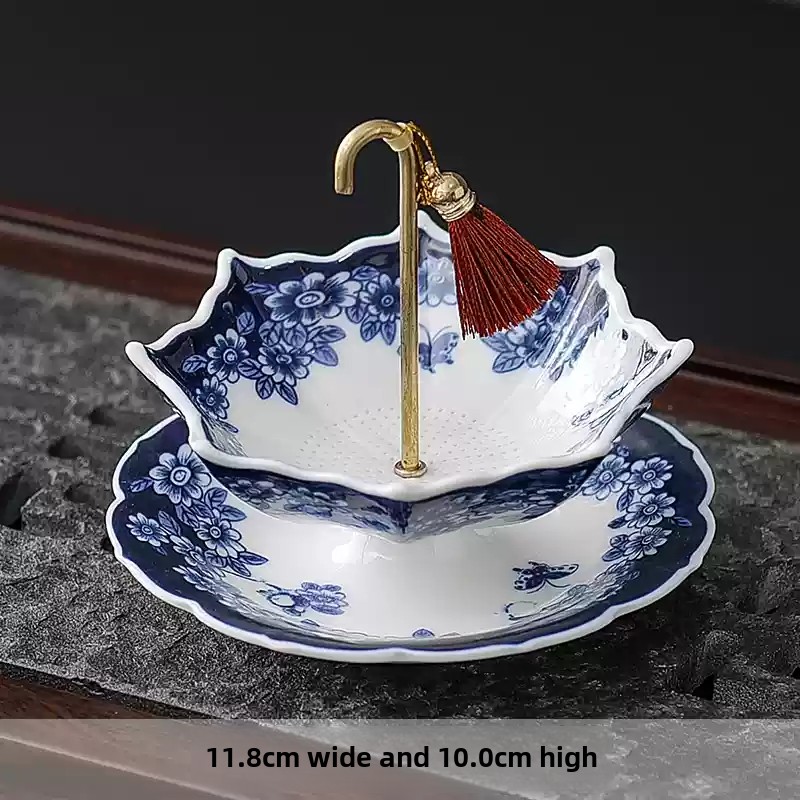 Chinese Blue White Porcelain U - Coffee Leaves Tea ulasan dan harga