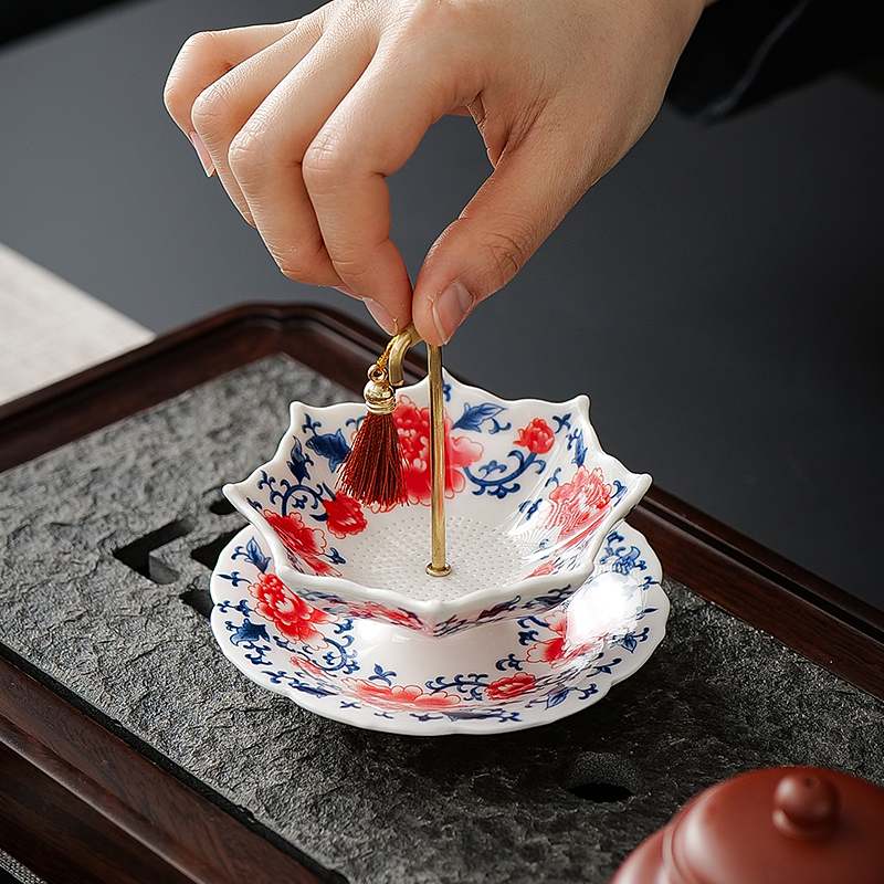 Chinese Blue White Porcelain U - Coffee Leaves Tea ulasan dan harga