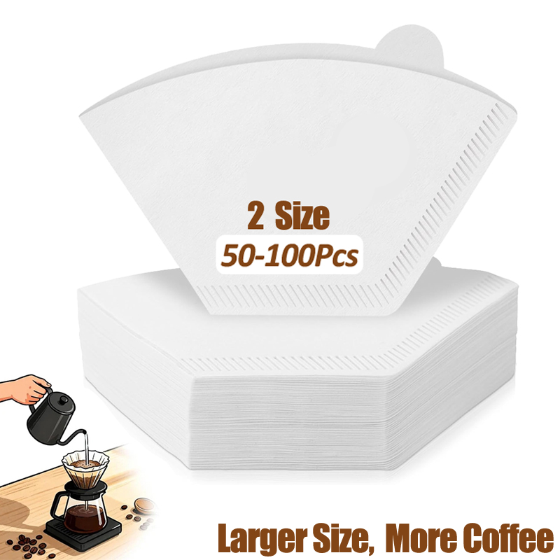 50/100 Pieces Coffee Filter Pa - Coffee Tea Paper Cups ulasan dan harga