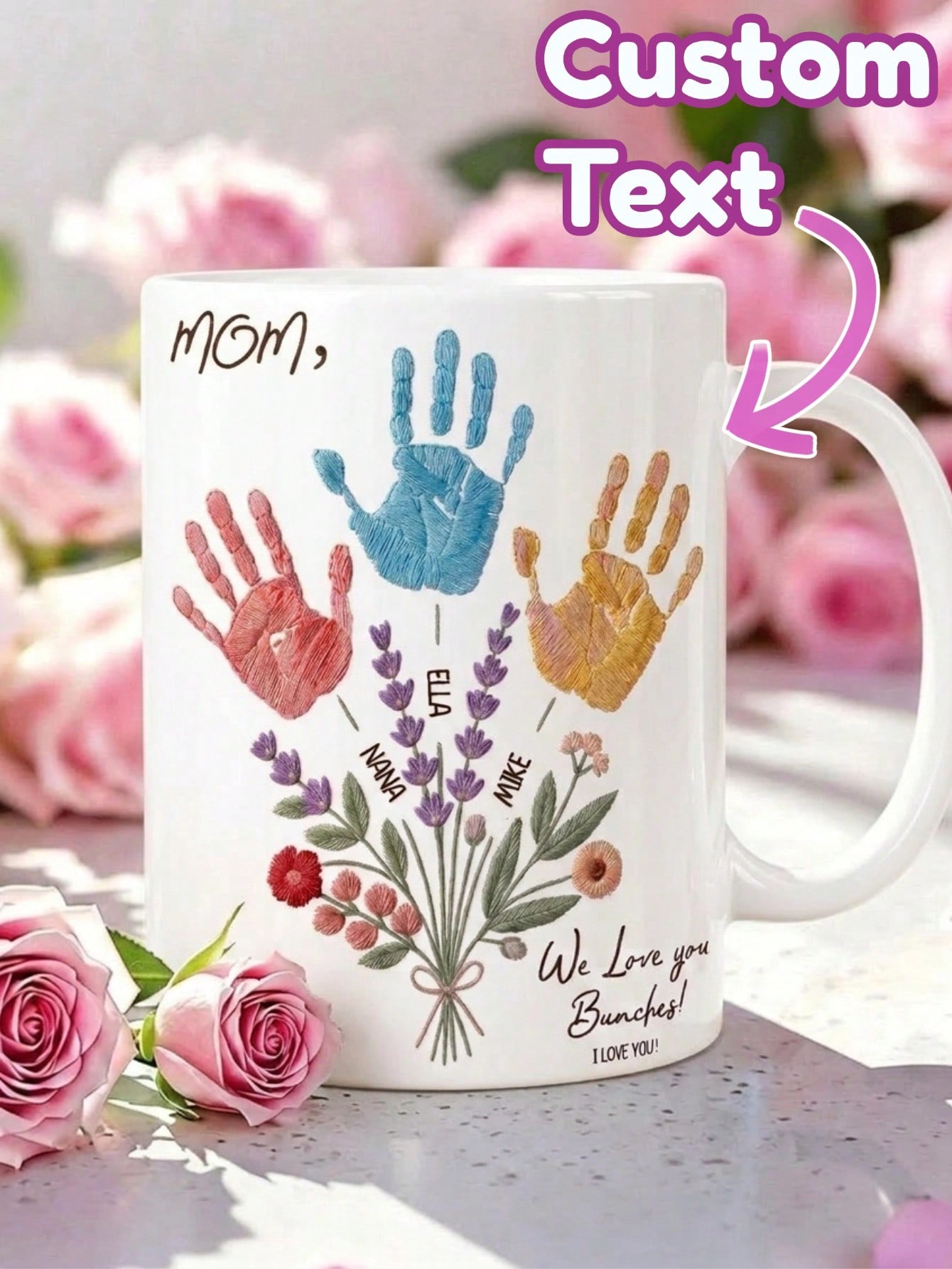1 Set Custom Text Name Mug Han - Coffee Tea Name ulasan dan harga