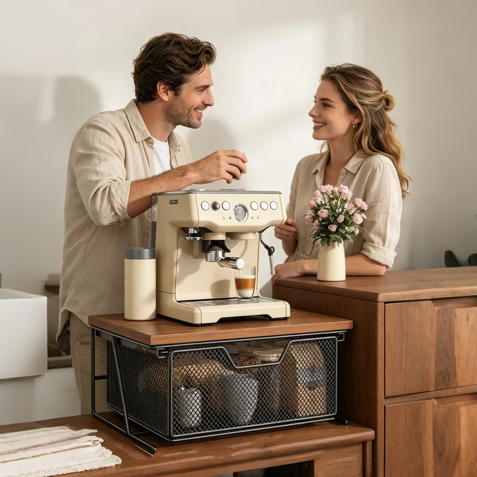 Kitchen Counter Organizer Spac - Coffee Tea Drawer Organizer ulasan dan harga